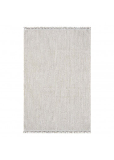 Tapis uni effet laine crème TANGER 52