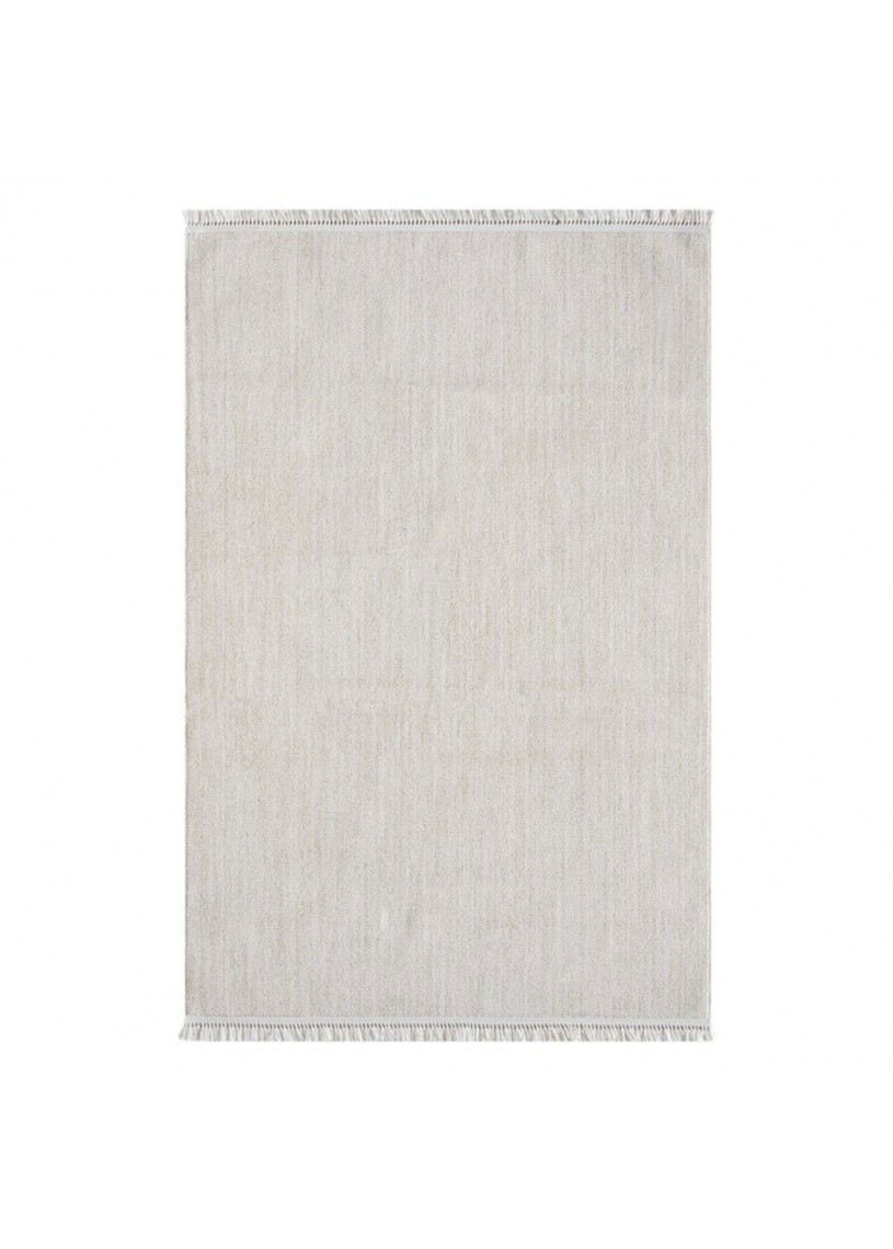 Tapis uni effet laine crème TANGER 52