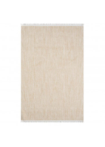 Tapis uni effet laine jaune TANGER 52