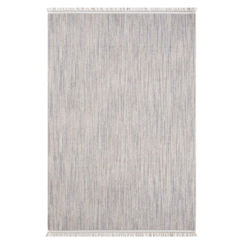 Tapis uni effet laine gris TANGER 52