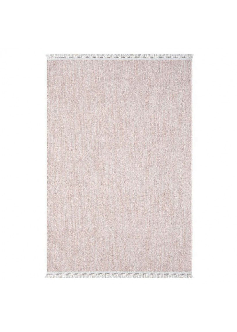 Tapis uni effet laine rose TANGER 52