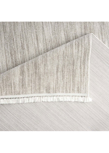 Tapis uni effet laine taupe TANGER 52