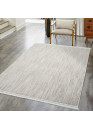 Tapis uni effet laine taupe TANGER 52