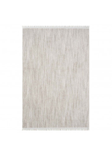 Tapis uni effet laine taupe TANGER 52