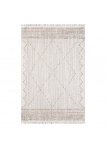 Tapis uni effet laine berbère beige TANGER 31