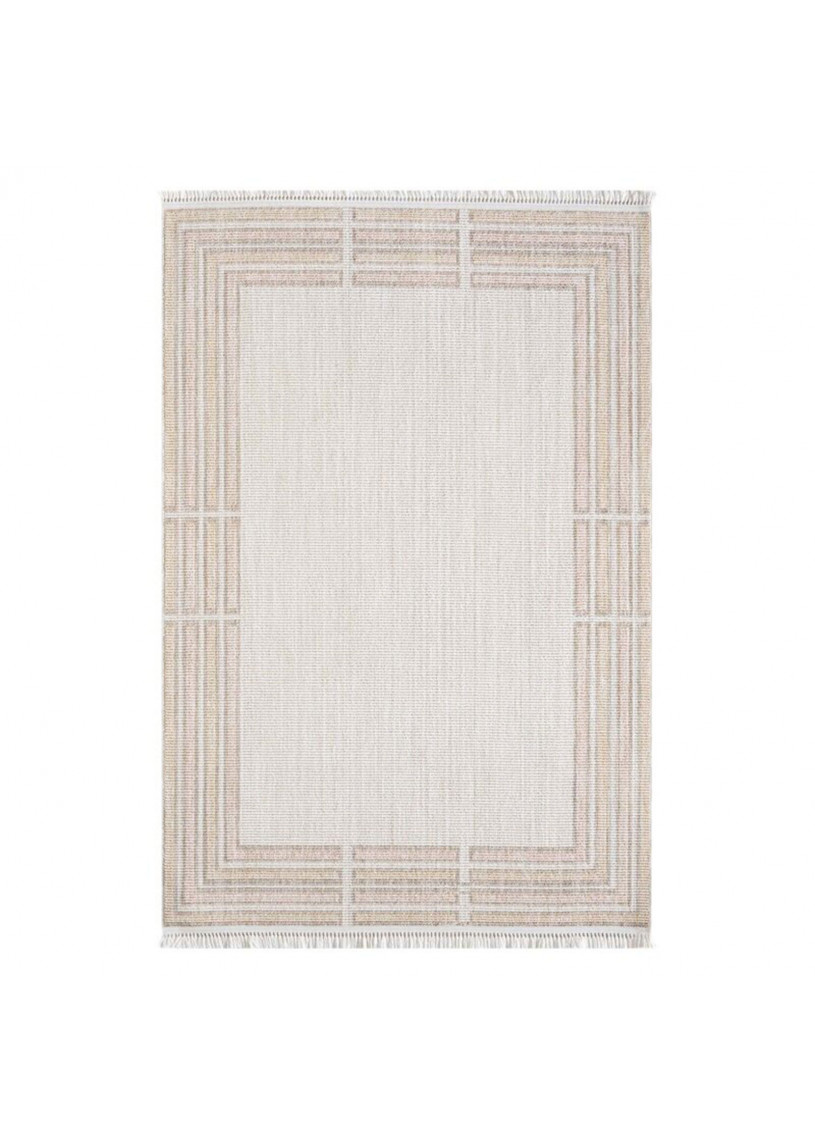 Tapis uni effet laine cardre rose TANGER 68