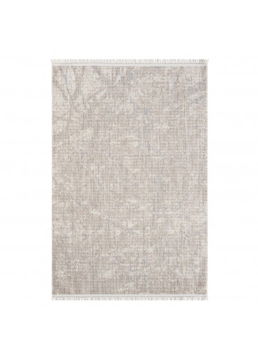 Tapis uni effet laine abstrait beige TANGER 50