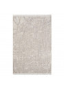 Tapis uni effet laine abstrait beige TANGER 50