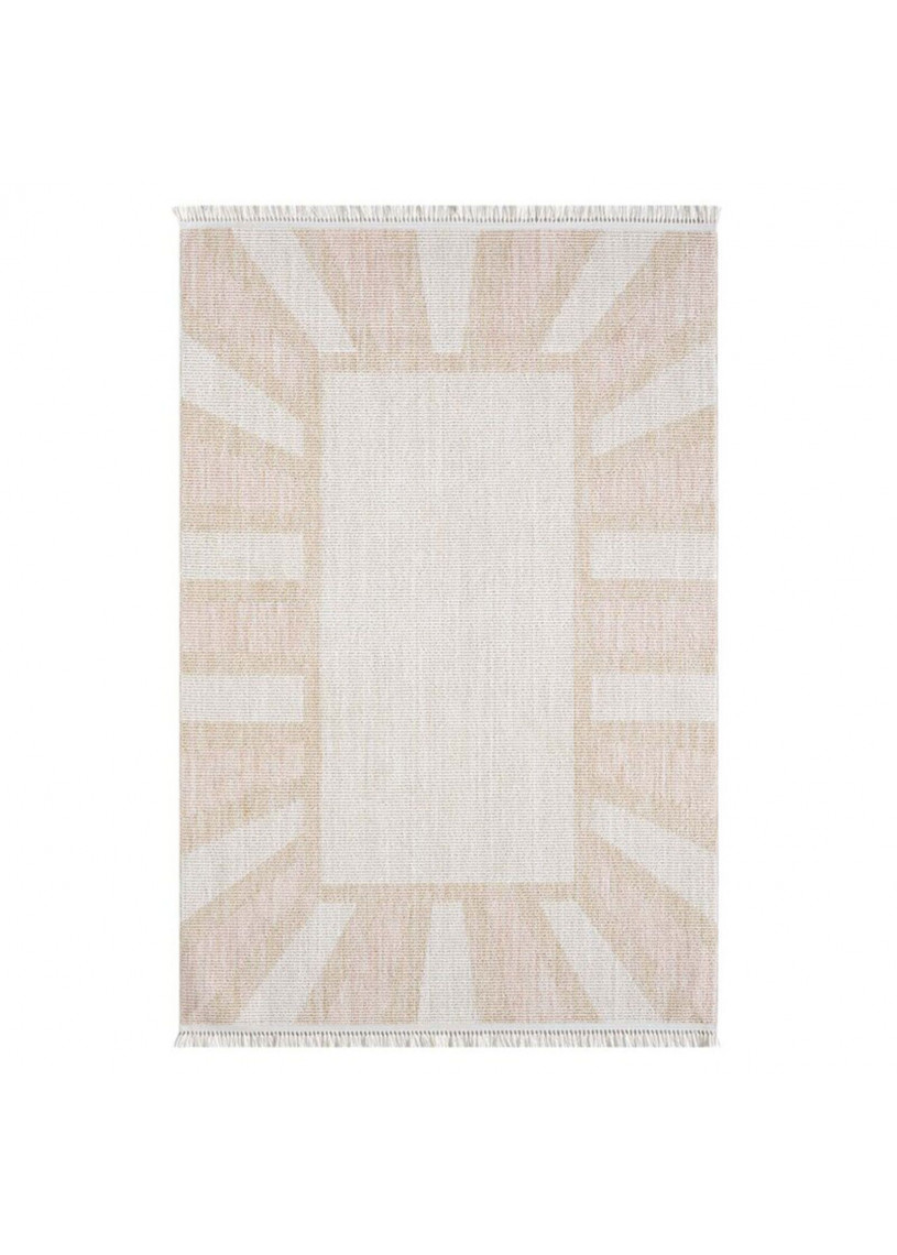 Tapis uni effet laine rose TANGER 152