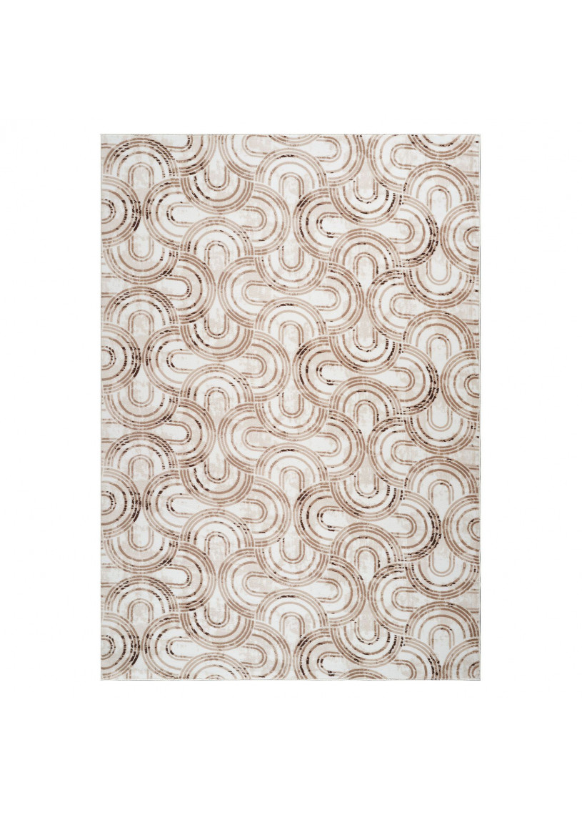 Tapis lavable à motifs beige - SOFT 32