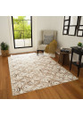 Tapis lavable à motifs beige - SOFT 32