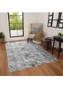 Tapis lavable à motifs gris - SOFT 76