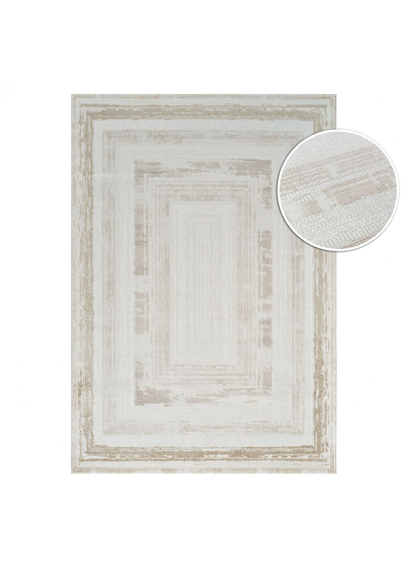 Tapis cadre crème beige - TUNIS 41