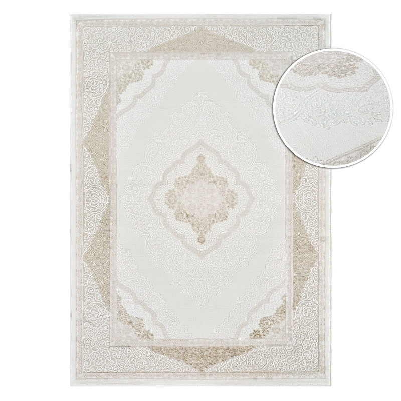 Tapis oriental crème beige - TUNIS 86