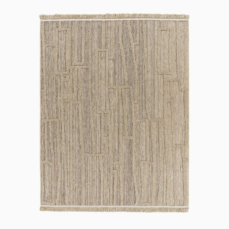 Tapis extérieur effet intérieur jute géométrique CASSIS 99