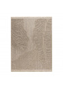 Tapis extérieur intérieur effet jute feuille beige CASSIS 96