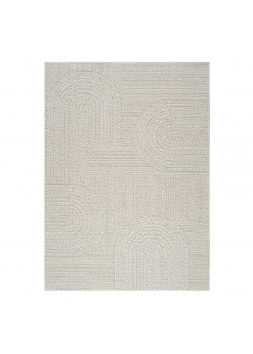 Tapis extérieur effet intérieur jute crème - KENZY 06