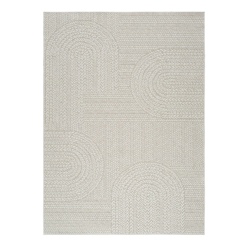 Tapis extérieur effet intérieur jute crème - KENZY 06