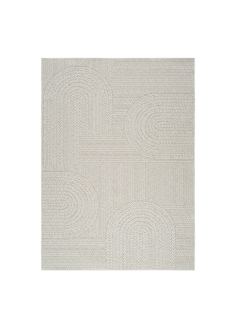 Tapis extérieur effet intérieur jute crème - KENZY 06