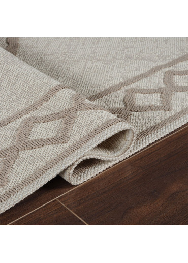 Tapis en coton berbère crème beige MILAS 22