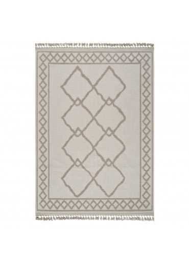 Tapis en coton berbère crème beige MILAS 22