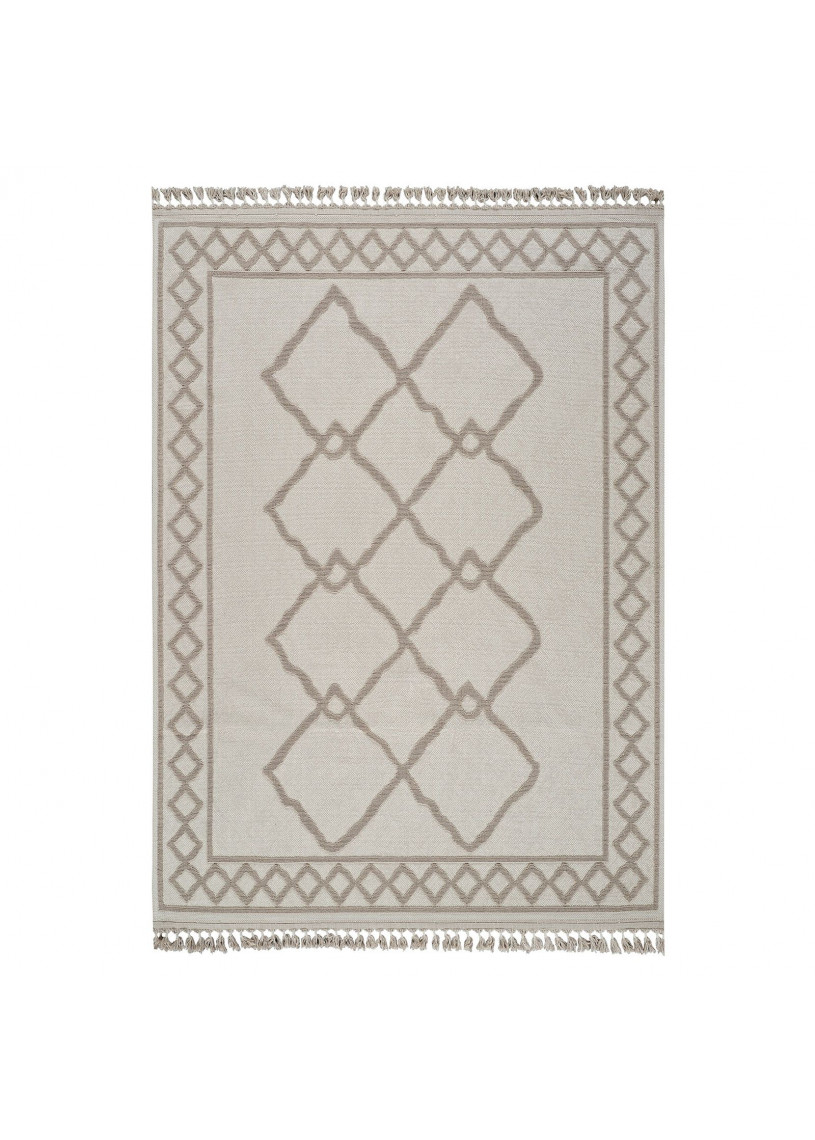 Tapis en coton berbère crème beige MILAS 22