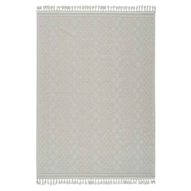 Tapis en coton berbère crème MILAS 02