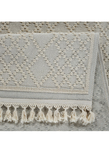 Tapis en coton berbère crème MILAS 02