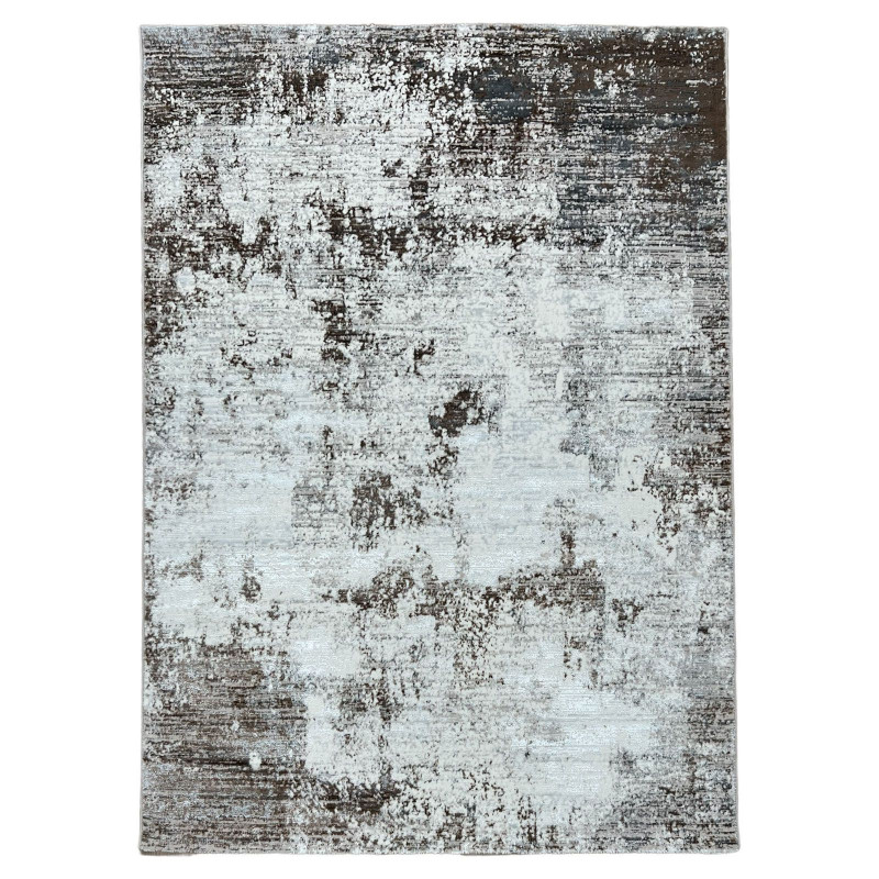 Tapis abstrait crème marron - DUBAI 19