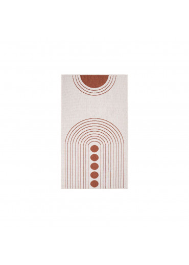 Tapis extérieur réversible bohème rouge - CALVI 39