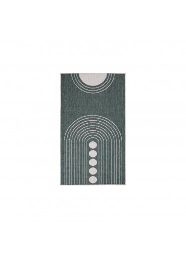 Tapis extérieur réversible bohème vert - CALVI 39