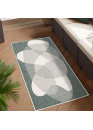 Tapis extérieur réversible abstrait vert - CALVI 35