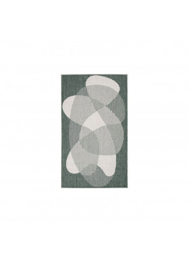 Tapis extérieur réversible abstrait vert - CALVI 35