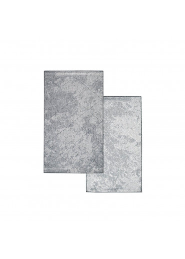 Tapis extérieur réversible abstrait gris - CALVI 45