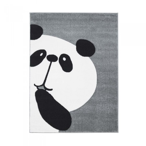 Tapis enfant Bueno panda gris