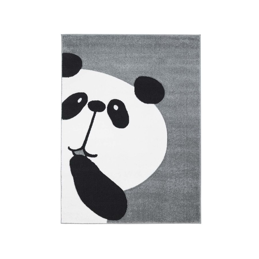 Tapis enfant Bueno panda gris