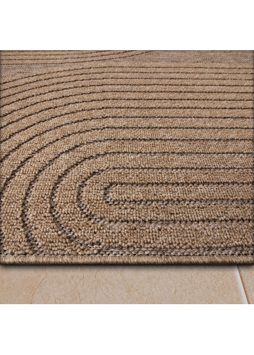 Tapis extérieur effet jute arc - CASSIS 93