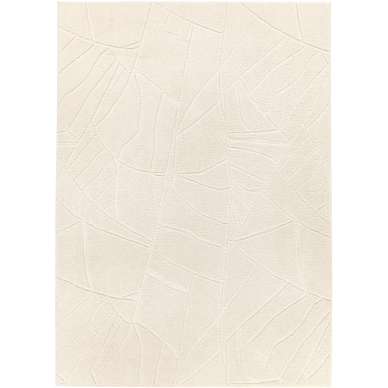 Tapis lavable abstrait crème - Rome 74