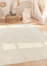 Tapis lavable abstrait crème - ROME 72