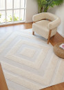 Tapis losange crème - MANISA 454