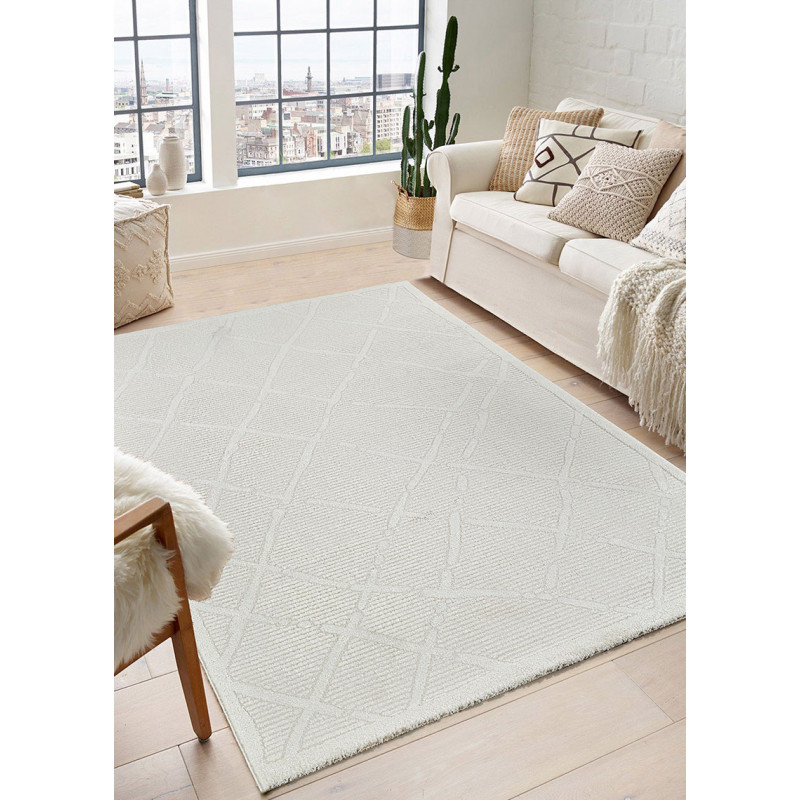 Tapis scandinave crème LYON 25