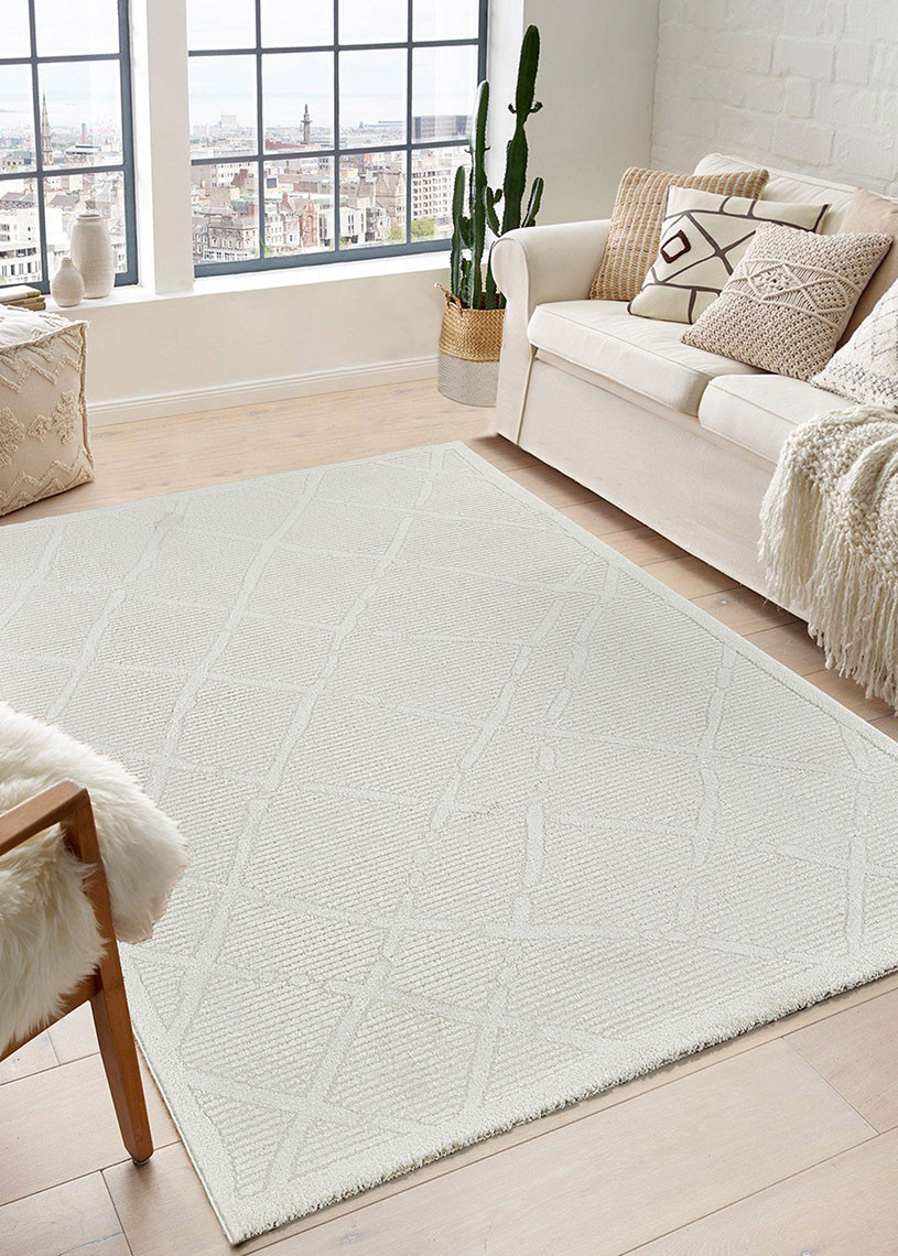 Tapis scandinave crème LYON 25