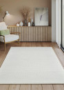 Tapis motif géométrique crème - ELA 45