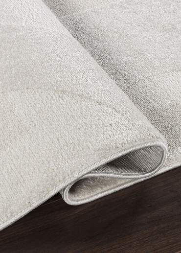 Tapis motif organique crème - ELA 26