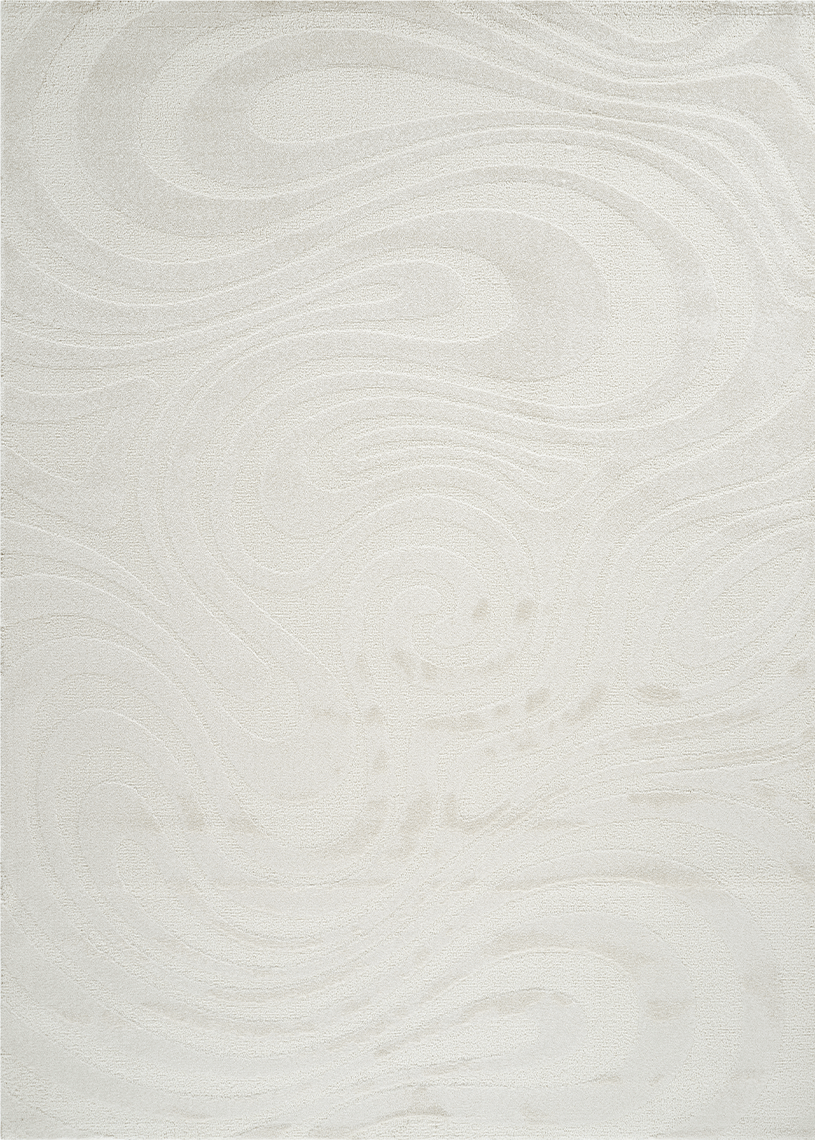 Tapis abstrait crème - ELA 21