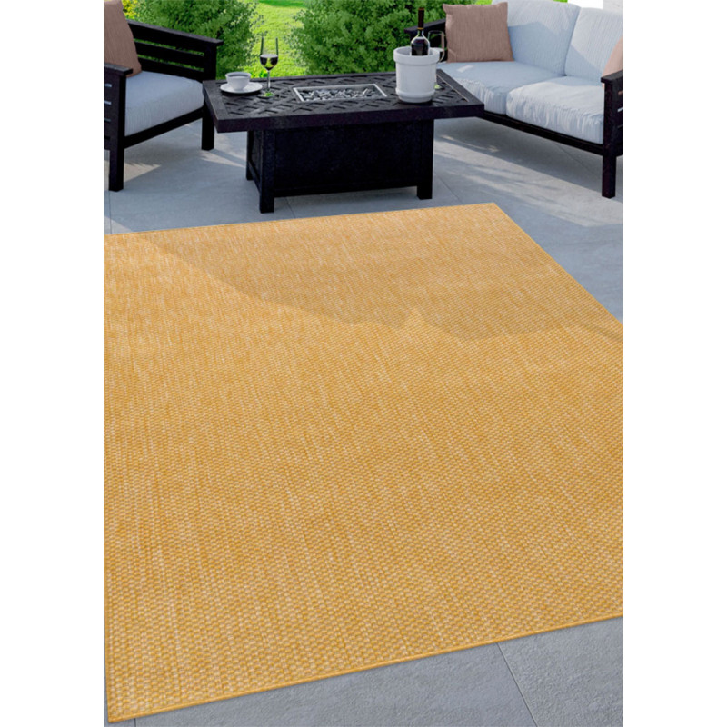 Tapis extérieur intérieur tissé uni - BAHAMAS