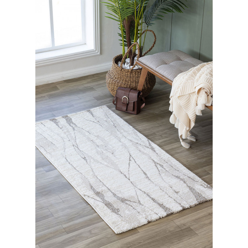 Tapis abstrait beige crème MONACO 63