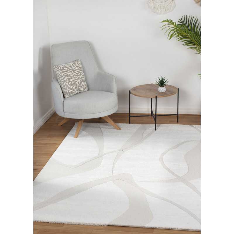 Tapis abstrait crème MONACO 78