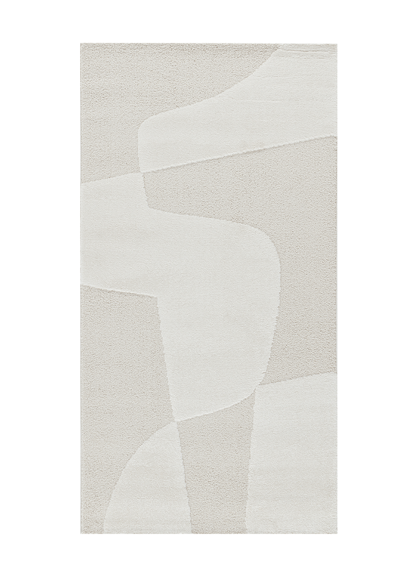 Tapis abstrait crème MONACO 80