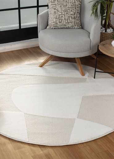 Tapis abstrait crème MONACO 80